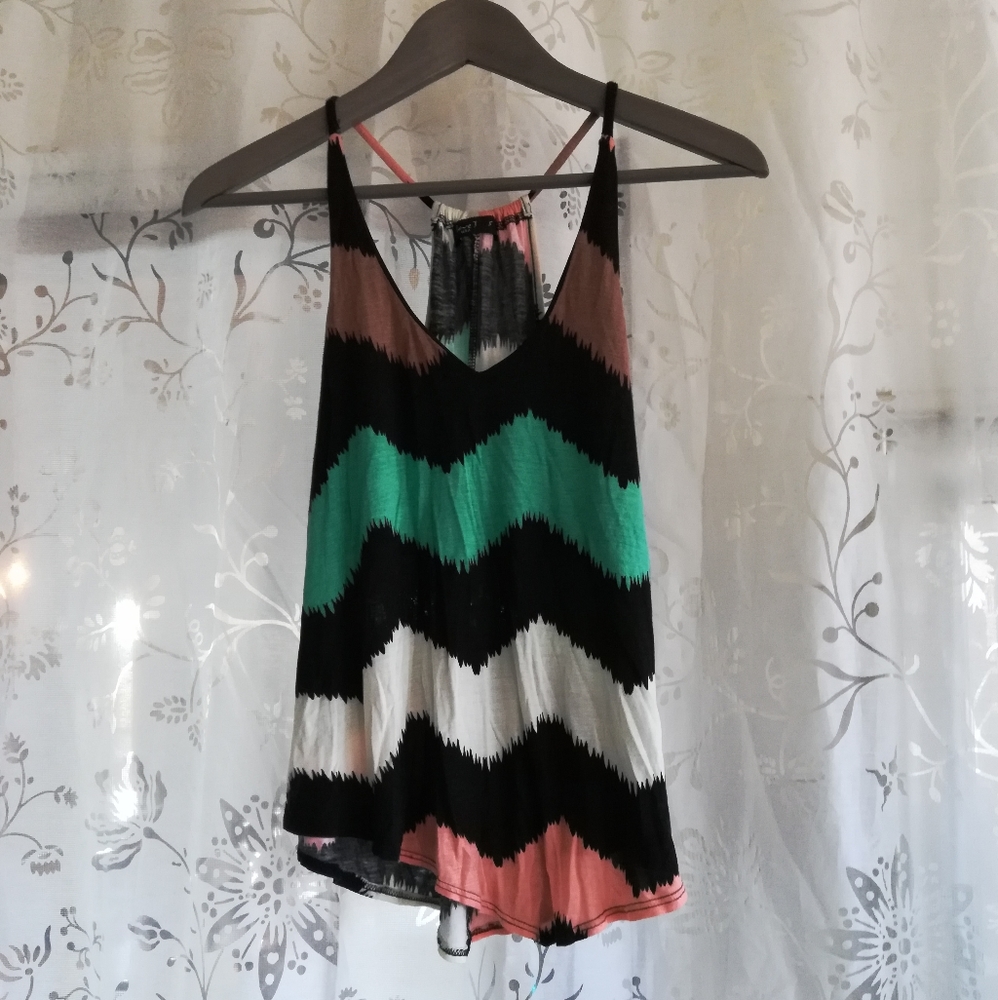 Soft Tank w/ Chevron Stripes